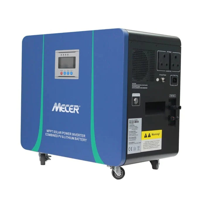 Mecer UPS Inverter Trolley with Lithium-ion Battery and MPPT Solar Charge Controller