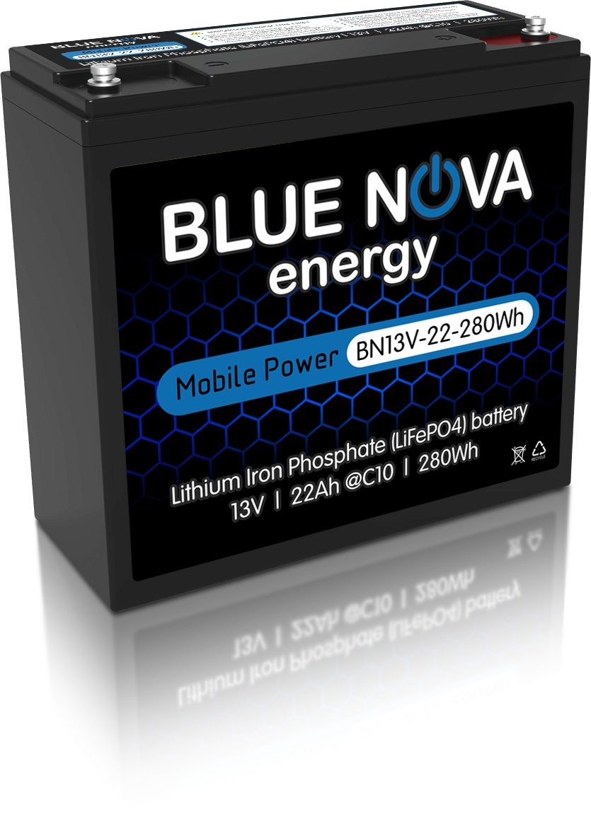 Blue Nova Mobile Power 13V Lithium-Ion Phosphate Battery