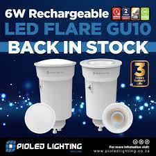 FLARE 6W Rechargeable Emergency GU10 LED down light