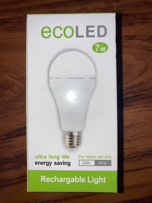 EcoLED 7W E27 Rechargeable Light